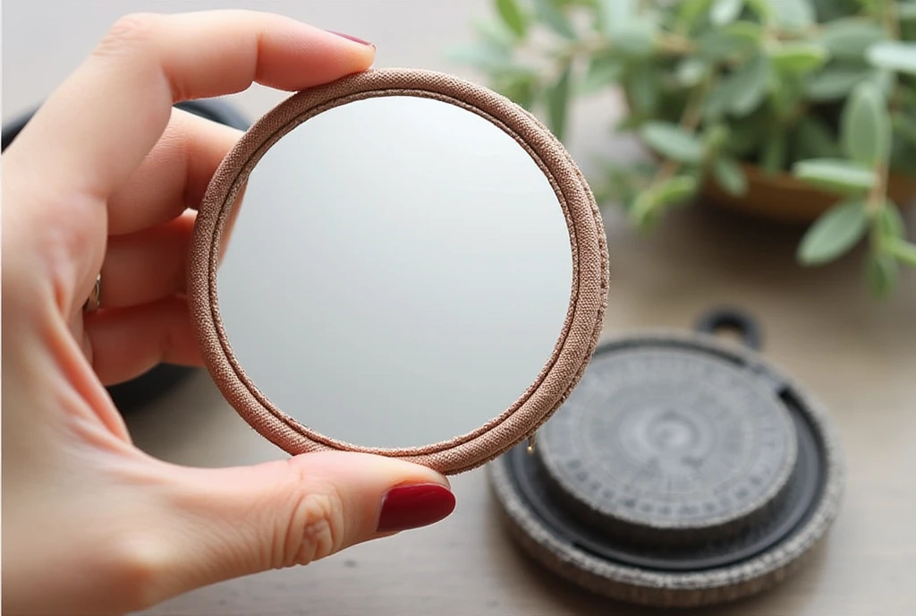 Pocket formaat spiegel